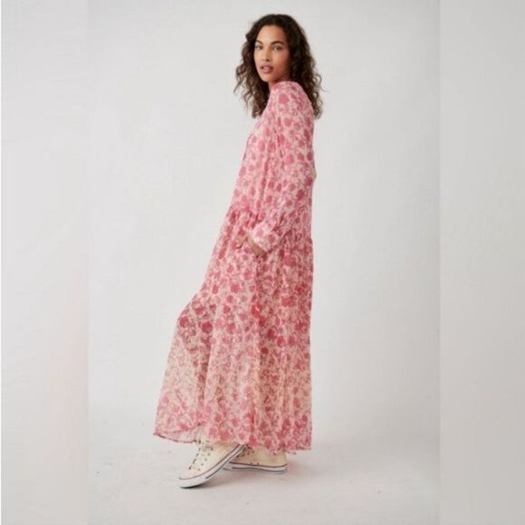 NWT Free People See It Through Maxi Dress Size XS - Picture 2 of 9